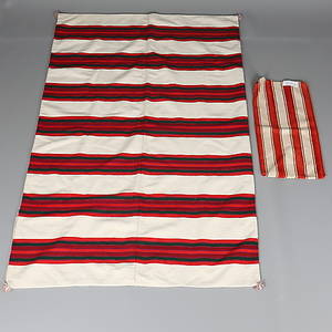 BOLSTERVAR. Textil. 2 delar. Ull. Tidigt 1900-tal.