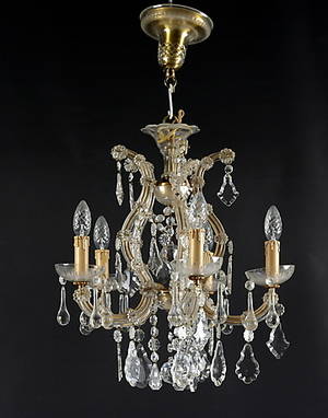 LJUSKRONA, med 8 st ljuspunkter, Maria Theresia-stil, 1900-tal.