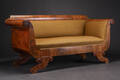 Christian VIII sofa af fineret mahogni, 1800-tallets midte 
