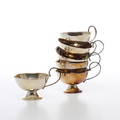 PUNSCHMUGGAR, 6 st, silver, 1900-tal.