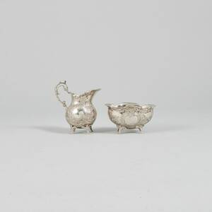 Sockerskål,  gräddkanna