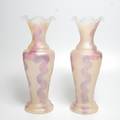 PRAKTVASER, 1 par, glas, Italien, 1900-talets mitt.