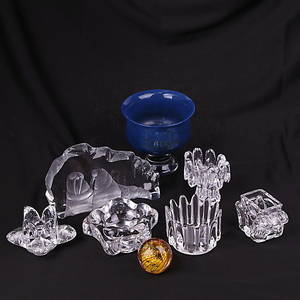 GLASFÖREMÅL, 8 st, Orrefors och Kosta.