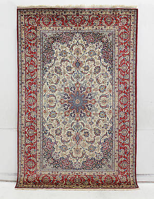MATTA, Orientalisk, Isfahan, silkesinslag, signerad, 241 x 155 cm.