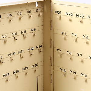 NYCKELSKÅP, plåt, industri, 1900-talets mitt.