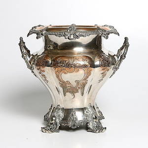 CHAMPAGNEKYLARE, nysilver, rokokostil. 18001900-tal.