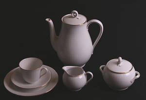 KAFFESERVIS, 26 delar, porslin, Gracil - Rörstrand.