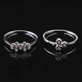 RINGAR, 2 st. 18k vitguld samt diamanter, vikt ca 3,43 gram.