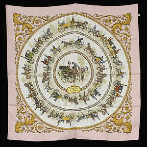 SCARF La promenade de longchamps, Hermès, Paris.