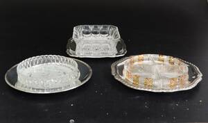 Cabaret och salladjärer, nysilver samt kristall