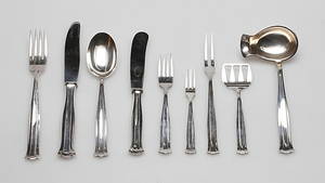 BESTICK, 52 delar, nysilver, 1900-tal.