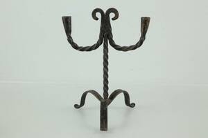 SMIDESLJUSSTAKE, för 2 st ljus, omkring 1900-tal