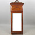 SPEGEL, mahogny, sent 1800-tal.