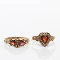 RINGAR 2 st, 18k guld. 1900-tal.