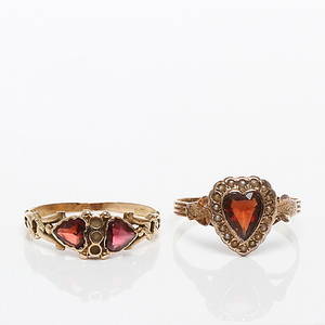 RINGAR 2 st, 18k guld. 1900-tal.