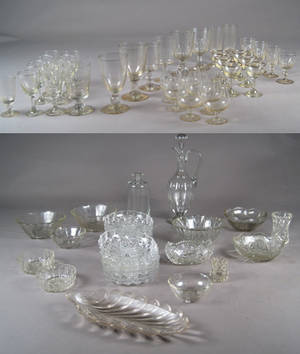 Samling glas og krystal 58
