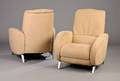 Natuzzi. Par justerbare hvilestole med alcantarra 2