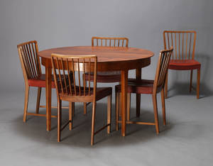 Fritz Hansen. Spisebord samt spisestole 6