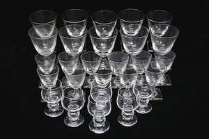 GLASSERVIS, 27 delar, Orrefors.