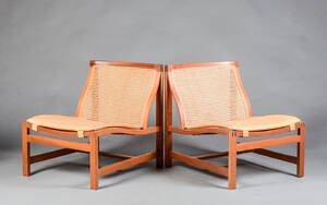 Rud Thygesen  Johnny Sørensen. Par loungestole lænestole fra Kongeserien 2 