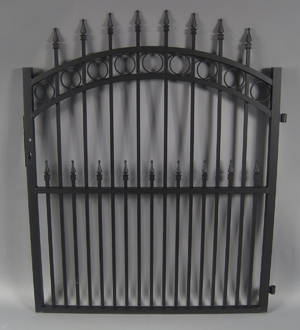 Stor enkeltlåge i sortlakeret aluminium 3