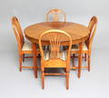 MATSALSGRUPP, 5 delar, Axmodell gustaviansk stil, 1900-tal.