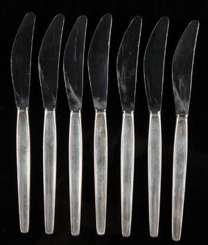 Tias Eckhoff for Georg Jensen. Cypress bestikdele af sterlingsølv og stål 7