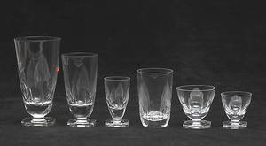 GLASSERVIS, 71 delar, 1900-talets mitt.