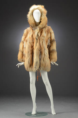 Pelsfrakke af ræv, str. 40