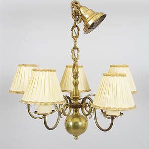 LJUSKRONA, 5-armad, mässing.