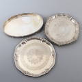 BRICKOR, 3 st, nysilver, 1900-tal.