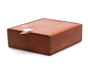 KRYDDSKRIN, allmoge, rödmålat, 1800-tal.