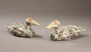 To kinesiske ænder af porcelæn Kina 1900 tallet 2