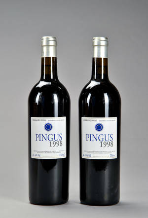 2 fl. Pingus Peter Sisseck 1998 Ribera del Duero.