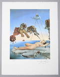 SALVADOR DALI 1904-1989. Dream Caused by the Flight of a Bee around a Pomegranate a Second before Awakening.