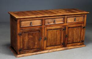 Skænk af bejdset massivt træ, ca. 2000