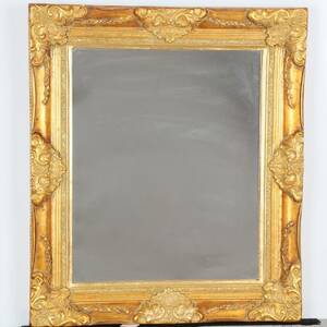 SPEGEL, 1900-TAL, FÖRGYLLD, 73 X 63 CM