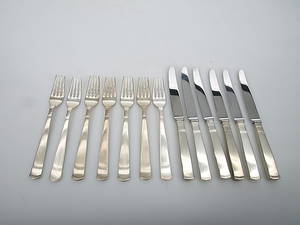 BESTICK, silver, 13 delar, Rosenholm.