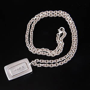 HALSBAND, med hänge, silver, Hope, Efva Attling.
