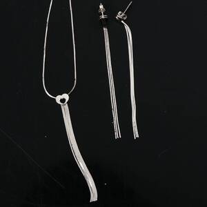 SMYCKESSET Halsband och örhängen, guld 18k, 8.7g