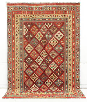 MATTA, Orientalisk, Kelim, Uzbak, 286 x 193 cm.