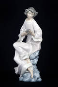 FIGUR SÄNGERIN MIT NOTENBLATT Lladro, Spanien. 20. Jahrhundert.