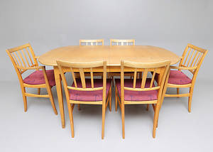 MATSALSMÖBEL, 7 delar, Talavid, Carl Malmsten.