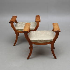 BANKETTER, 1 par, Karl Johanstil, 1900-tal.