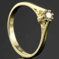 Solitaire ring ca. 0.20 ct.