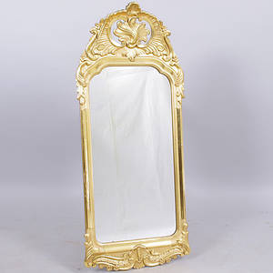 SPEGEL, förgylld, rokokostil.