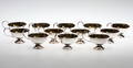 PUNSCHMUGGAR, 12 st, silver, KEC, Göteborg, 1970.