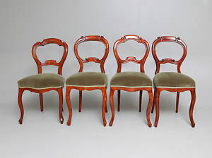 STOLAR,4 stycken,rokokostil,181900-tal.