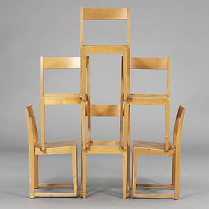 STOLAR, 6 st, Orkesterstolen, Sven Markelius för Bodafors.