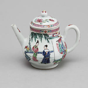 TEKANNA med LOCK, porslin, Kina, Qianlong1736-1795.